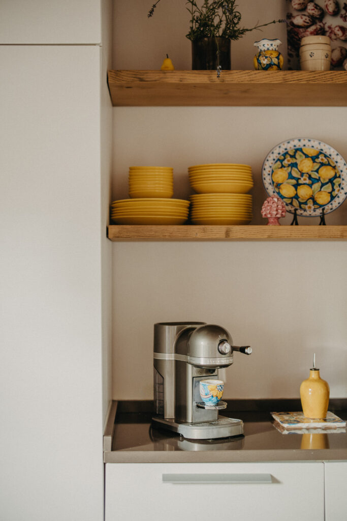 Kitchen interior detail at Casa Le Sorelle showing elegant design and decor